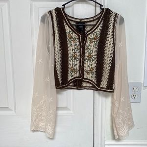 Cider long sleeve crop